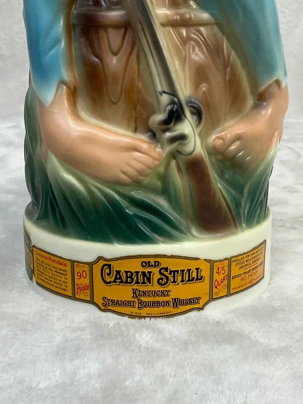 1969 Vtg Old Cabin Still Hillbilly Bourbon Whiskey Figural Decanter